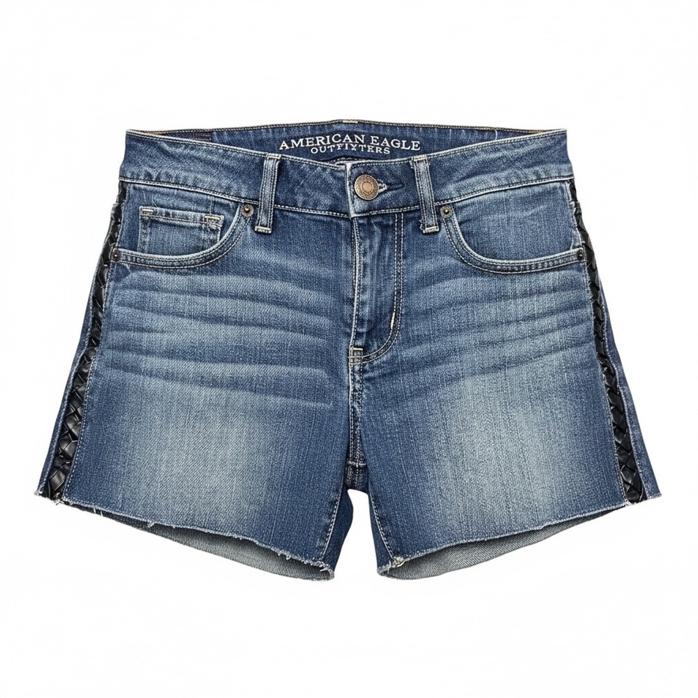American Eagle Outfitters Women's Dark Blue Jean Shorts Size 6